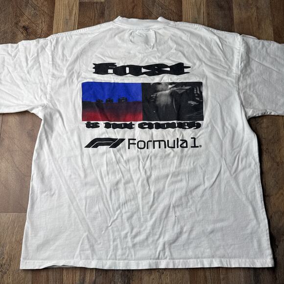 Pacsun x Formula 1 T-Shirt Men's 2XL White Short Sleeve Racing Grand Prix 6094 - Picture 1 of 8